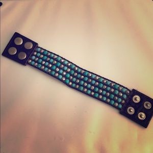 Leather Snap Bracelet